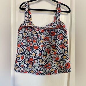 CAbi Retro Style Fitted Top size 10